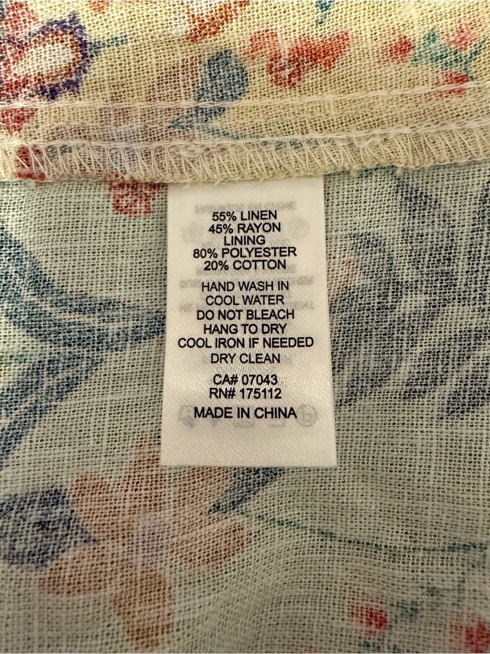 Christian Lacroix Floral Linen Blend Maxi Dress Farm Rio Inspired Size 6 | NWOT - Picture 10 of 10
